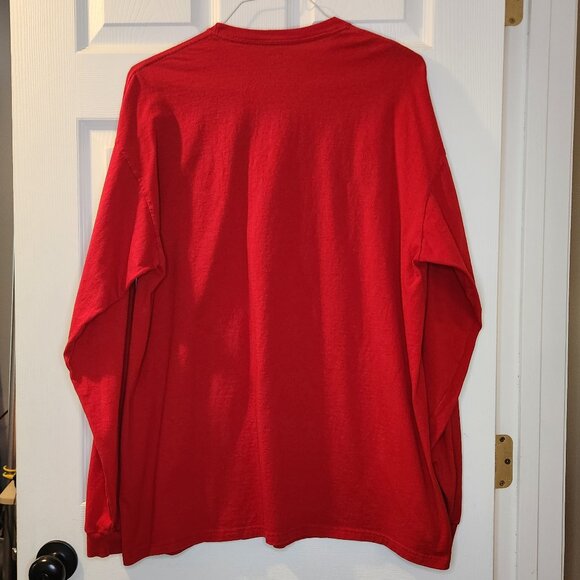 KU Jayhawks Red Mens 2XL Long Sleeve Tee - Picture 4 of 5
